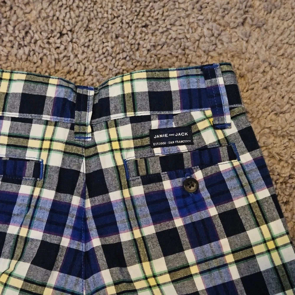 Janie and‎ Jack Plaid Shorts Kids Size 3 Lot of 2 Plaid Chino New Preppy Classic